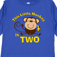 thumbnail image 4 of Inktastic Little Monkey 2nd Birthday Boy Boys Long Sleeve Toddler T-Shirt, 4 of 5