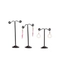 thumbnail image 1 of ziyahi 3x Iron T Bar Earring Necklace Jewelry Display Stand Rack Black-Circle, 1 of 8