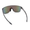 thumbnail image 7 of Classic Oversized Mens Shield Sport Plastic Minimal Color Mirror Lens Sunglasses Slate - Blue Mirror, 7 of 7