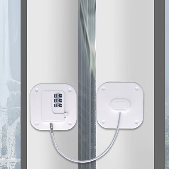 MERRYHAPY White Refrigerator Lock with Combination Code for Home Use, Secure Cabinets and Drawers, Child