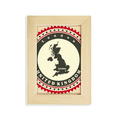 thumbnail image 1 of Londres Reino Unido Reino Unido Bretaña Mapa del pais Escritorio de madera Arte Pintura 5x7 pies Marco de foto, 1 of 4