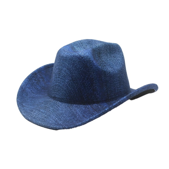 FLORNIX Cowboy Hat,Unique Western Style Women Hats,Suitable for Various Occasions Men Hats,Blue3