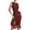 Wine, variant on Lmnyox Women's Summer Sleeveless Midi Dress Casual Round Neck Fashion Bodycon Party Club Dress