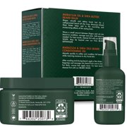 SheaMoisture Beard Care Gift Set – Natural Beard Oil & Beard Balm Scented with Essential Oils, Christmas Gifts for Men (2 Piece Set)