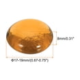 thumbnail image 2 of Uxcell Decorative Flat Glass Marbles 17-19mm Rock Vase Filler Light Amber for Decor, 100Pcs, 2 of 6