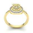 thumbnail image 3 of Natural 2ct Round Cut Diamond Ladies Interlinked Fancy Engagement Anniversary Ring Solid 10K Rose, White or Yellow Gold H SI2, 3 of 3