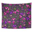 thumbnail image 1 of JSDART Pink Pretty Colorful Abstract Beautiful Floral Pattern Flower Green Arrangement Spring Wall Art Hanging Tapestry Home Decor for Living Room Bedroom Dorm 60x80 inch, 1 of 1