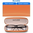 thumbnail image 5 of LAICAIW Étui à Lunettes, Étui Rigide pour Lunettes Étui à Lunettes à Rabat Neutre avec Tissu, 5 of 5