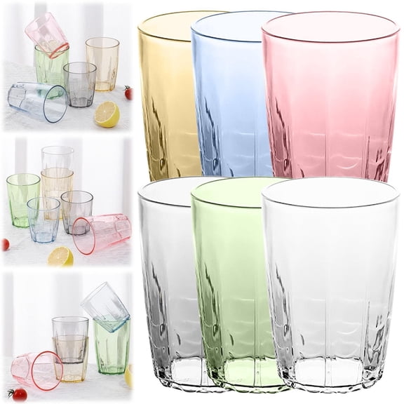 SeekLGT Plastic Drinking Glasses Stackable Reusable Plastic Tumblers 14 oz Unbreakable Water Drinking Glassware Cups for Juice Beverage Beer Kitchen Home Restaurant Outdoor Use, 1 pc