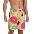 thumbnail image 2 of Wukai Donuts Men’s Short Pajama Pants With Pockets Soft Sleep Pj Shorts for Men-X-Large, 2 of 6