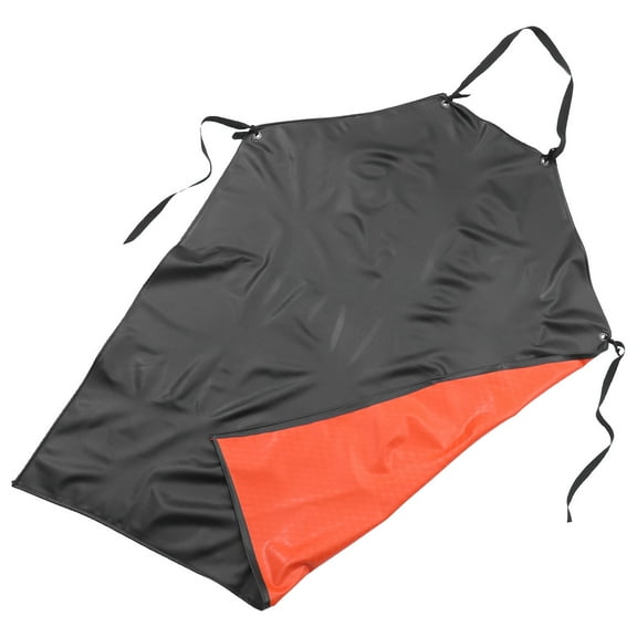 LULULION Industrial Dishwashing Apron Black PVC Thick Design 1Set for Household Users