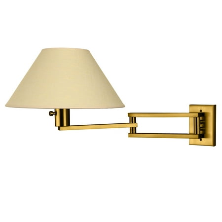 

Wall Sconces 1 Light Fixtures With Brushed Brass Finish 3-Way Bulb 13 100 Watts