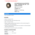 thumbnail image 2 of Air Conditioning Accessory Belt Idler Pulley - Compatible with 1993 - 1997 Honda Civic del Sol 1994 1995 1996, 2 of 2