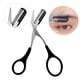 thumbnail image 2 of Tijeras de acero inoxidable para cortar cejas, peine para el pelo, pinzas para dar forma, maquinilla de afeitar, recortadora de aseo, accesorios de maquillaje, 1 piezas qym unisex, 2 of 2