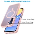 thumbnail image 5 of Galaxy A15 5G Case,Magnetic Phone Case with MagSafe for Samsung Galaxy A15 5G 6.5",Takfox [Frosted] Shockproof Case Matte Hard Plastic & Silicone Rubber Full Body Bumper Protection Cover,Pink, 5 of 9