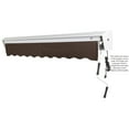 thumbnail image 6 of Awntech 20 Ft Destin Right Motorized Heavy Duty Patio Retractable Awning with Protective Hood (240in x 10.38in x 120in), Brown, 6 of 6