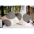 thumbnail image 3 of 20" x 20" Simply Daisy Circles and Squares Indoor/Outdoor Pillow, Raven Black Qty 1, 3 of 6