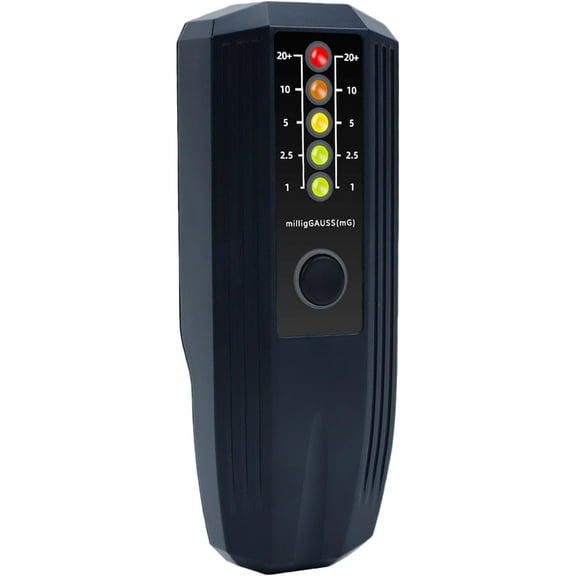 FOXNOVO Black Emf Meter Digital Radiation Detector for Soil Testing Electromagnetic Field Measurement