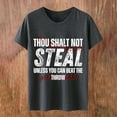 thumbnail image 4 of TODOZO Baseball Shirt Baseball Mom Tshirt : Women Thou Shall Not Steal Baseball Shirts Baseball Graphic Short Sleeve Tee Tops Baseball Shirt Women Funny Game Day Baseball Tee Casual Ball Tee Top, 4 of 5