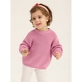 thumbnail image 5 of GYRATEDREAM Toddler Baby Girl Knit Sweater Warm Sweatshirt Long Sleeve Pullover Shirt Tops Cute Fall Winter Clothes, 5 of 9