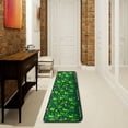 thumbnail image 3 of Dreamtimes Clovers St Patrick's Day Hallway Runner Rug 2'x6' Kitchen Rug with Rubber Backing Golden Coins Non Slip Entryway Rug Runner Washable Soft Area Rug for Hallway Bedroom Kitchen Decor, 3 of 6