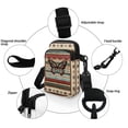 thumbnail image 5 of HELLHERO Polyester Crossbody Bags Lightweight Outdoor Daily Use Double Deck, Mixed Geometrics with Butterfly, 5 of 7