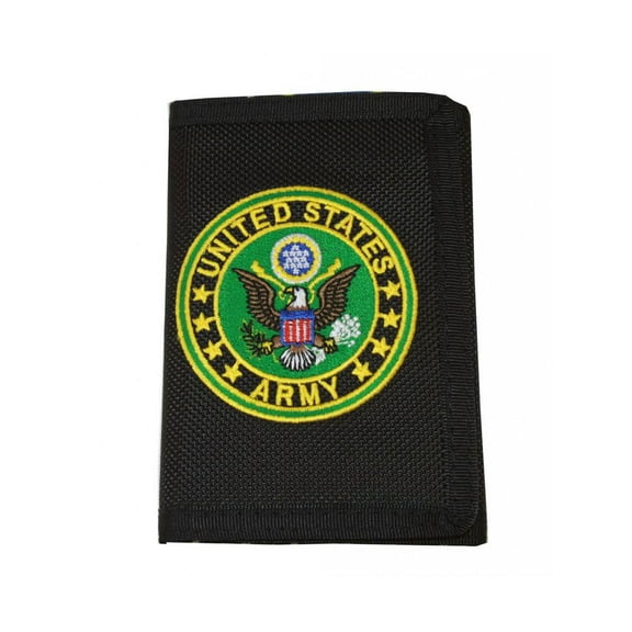 United States Army Logo Nylon Hook & Loop Wallet