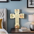 thumbnail image 2 of 9.8" Nativity Wall Cross Set with Christmas Story - Hand-Painted Holy Family Statue for Catholic Homes, Rooms, Churches & Religious Gift Giving (Cream), 2 of 10