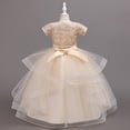 thumbnail image 5 of Girls Long Princess Dresses Gown Sleeveless Halter Strap Lace Princess Dresses with Cardigan Top 2Pcs/Set Party Ball Tulle Pageant Gowns for Evening, Wedding, Birthday,Size 4-14T, 5 of 6