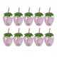 thumbnail image 1 of 10 Vasos Para Beber Con Y Diseño De Fresa Para Niños, Para Cumpleaños En El Hogar Hawaiano, Transparentes Claro, 1 of 8
