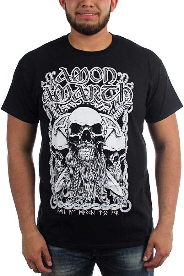 Amon Amarth Bearded Skull T-Shirt - Walmart.com
