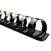 CombBind Standard Spines 1/2" Diameter, 90 Sheet Capacity, Black, 100/Box