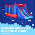thumbnail image 4 of Sunny & Fun Fun Bounce House with Slide for Children, Durable Outdoor Climbing Bouncer, 4 of 9