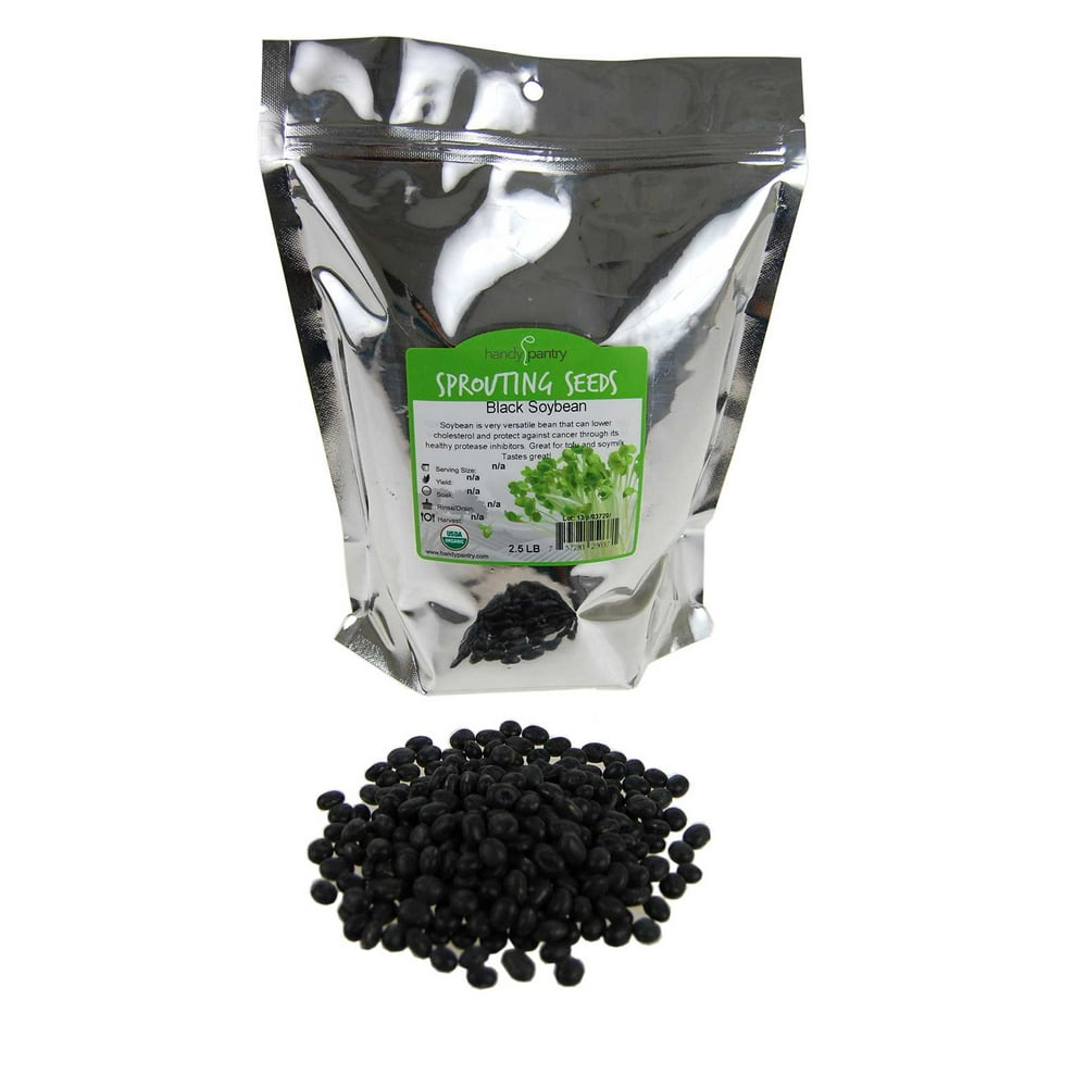 Organic Black Soy Beans 2.5 Lb Black Soybeans NonGMO For