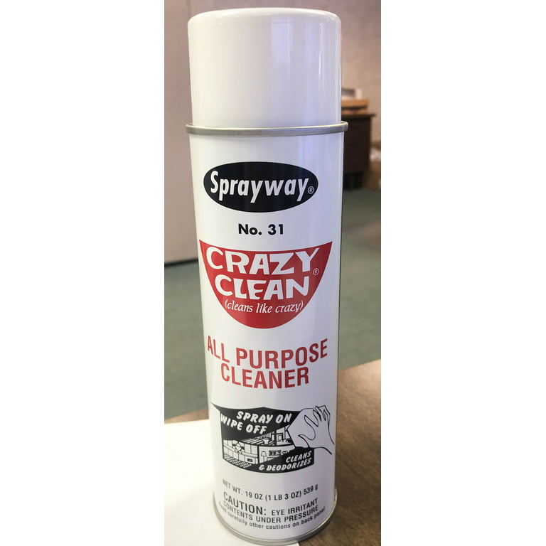 Sprayway Crazy Clean No. 31 All Purpose Spray Cleaner, net wt.19 oz, Case  of 12