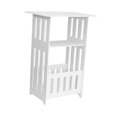 thumbnail image 3 of Lipstore Side Table End Table Multifunctional Practical Storage Shelf Small Bedside Table Corner Table for Cafe Hotel Lounge Room Dorm Height 60cm, 3 of 8