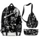 thumbnail image 1 of Set de mochila Maneskines, mochila escolar de anime con estampado 3D para niños, 1 of 1