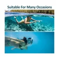 thumbnail image 2 of Máscara de snorkel, equipo de snorkel para adultos y niños, a prueba de fugas, antivaho, plegable, con sistema de parte superior seca., 2 of 6