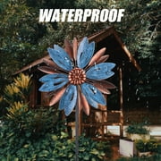52.36 Inch Wind Spinner 360 Degree Wind Spinners Outdoor Metal Windmill with Double Wind Sculpture Suitable for Patio,Lawn,Garden Yard Art Decor