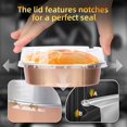thumbnail image 4 of Mini Ramekins with Lids oz Disposable Aluminum Foil Cake Baking Tins Pans Creme Brulee Tart Pie Tins Silver Small Individual Round Containers Oven for Baking, 4 of 7
