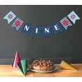 thumbnail image 2 of Inkdotpot I Am NinePaper Pennant BannerFor Boy Happy Birthday Sign PirateBirthday Party Decorations, 2 of 4