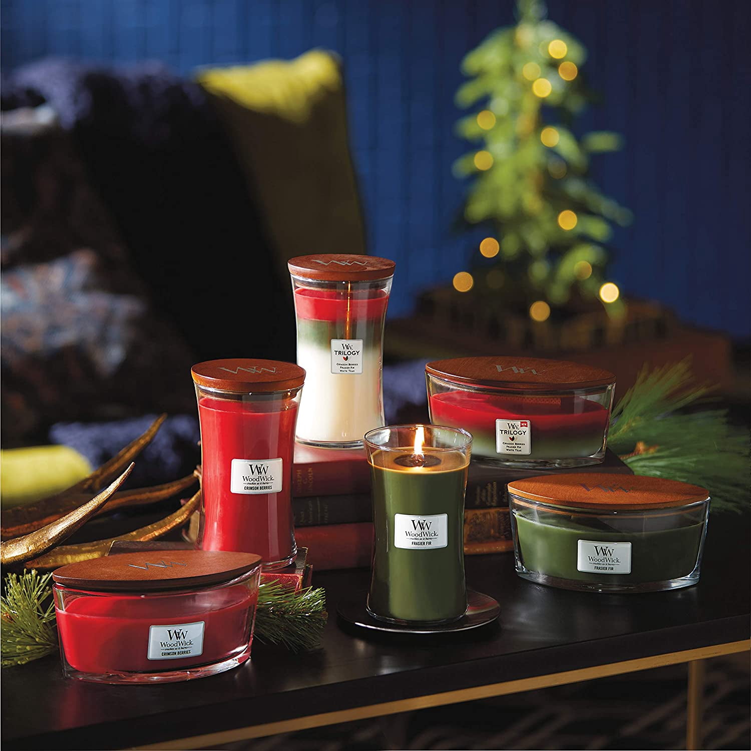 WoodWick - Crimson Berries Ellipse Jar Candle