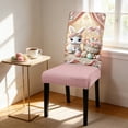 thumbnail image 4 of SIYTUAU Easter Holiday Stretch Chair Cover With Rabbit Print For Dining Room Chair Protector Home Decor C, 4 of 7