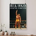 thumbnail image 2 of Vintage Poster - RIP Hulk Hogan Poster – Style 1980s Hulk Hogan and Cindy Lauper - Size 24x36 - Kiloa, 2 of 5