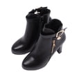 thumbnail image 3 of Botas de tacón con punta redonda,Botas de tacón alto para mujer Botas de tacón con punta redonda Botines con cremallera lateral Lograr más, 3 of 8