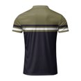 thumbnail image 3 of LRGSHF Polo Shirts for Men Colorful Stripes Short Sleeve Tops Summer Soft Slim Fit Pullover Vintage Lightweight Breathable Golf T-Shirt, 3 of 4