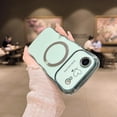 thumbnail image 3 of Zonrw Para Iphone 17 Air Funda Magnética Para Mujeres Y Niñas, Suave Y Lindo Marco De Onda, Forma Rizada, Corazón De Amor, Chapado De Lujo, Compatible Con Magsafe A Prueba De Golpes, Contraportada De, 3 of 5