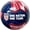Blue, variant on Icon Sports U.S. Soccer Ball, PVC, Red/White/Blue One Nation Design, Size 4