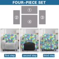 thumbnail image 6 of Xixirimido Iris Flowers Pattern Recliner Chair Cover, 4-Pieces Stretch Recliner Covers for Recliner Chair Soft Reclining Chair Slipcover Furniture Protector for Pets Kids, 6 of 8