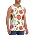 thumbnail image 2 of Kdxio Tomatoes for Men's Muscle T-shirt,Sleeveless for Workout Running Athletic Gym Lounge Casual, 2 of 7